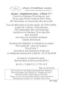 Zen.CiviSur.com : Za-zen "simplement assis" à Paris 11e !