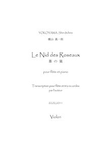Partition violon, Le Nid des Roseaux(???), G minor, Yokoyama, Shin-Itchiro
