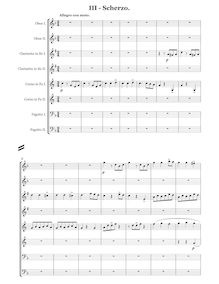 Partition , Scherzo: Allegro con moto - Trio, Octeto em Fá maior
