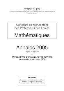 brochure - Mathématiques Annales 2005