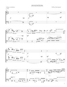 Partition complète, Piano Prelude No.1, Invention, Harrington, Jeffrey Michael