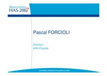 Présentation de P.Forcioli