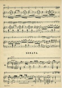 Partition complète, violon Sonata, Violin Sonata No.27, G major