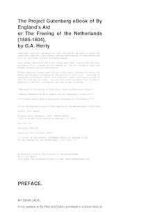 By England s Aid or the Freeing of the Netherlands (1585-1604)