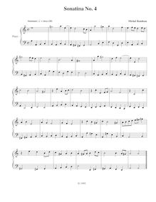Partition Sonatina No., Sostenuto, 10 Piano sonatines, Rondeau, Michel