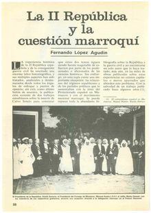 La II República y la cuestión marroquí