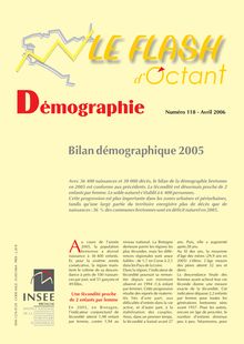 Bilan démographique 2005 (Flash d Octant n° 118)