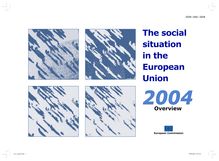 The social situation in the European Union 2004