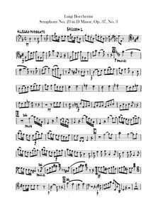 Partition basson 1, 2, 4 Symphonies, G.515-518 (Op.37), 1. C major2. D major3. D minor4. A major