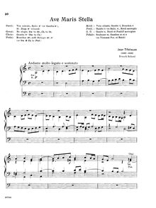 Partition Verset 2, Ave Maris Stella, Hymn V.  Ave Maris Stella 