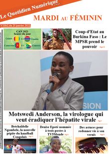 Le Quotidien Numérique d’Afrique n°1842 - du mardi 25 janvier 2022