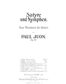 Partition complète, Satyre und Nymphen, Op.18, 9 Miniaturen für klavier