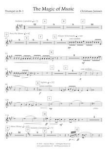 Partition trompette 1 (B♭), pour Magic of Music, Janssen, Christiaan