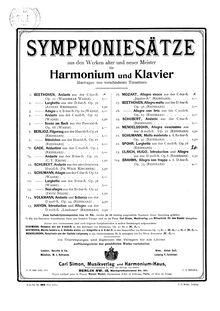 Partition complète, Symphony No.3 en C minor, Op.78, C minor, Spohr, Louis