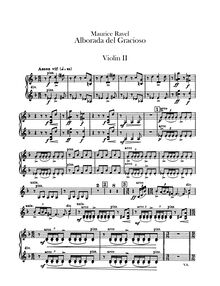 Partition violons II, Miroirs, Ravel, Maurice