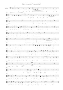 Partition ténor 2 , partie [C3 clef], Melodiae sacrae, Bonhomme, Pierre