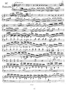 Partition No.3 en A minor, 3 Piano sonates, Op.4, Kalkbrenner, Friedrich Wilhelm