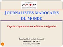 Journalistes marocains de la diaspora