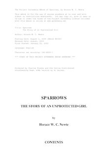 Sparrows: the story of an unprotected girl