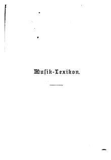 Partition Complete Book, Musiklexikon, Riemann, Hugo par Hugo Riemann