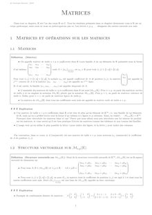 Cours - Matrices