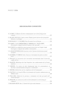 Hélène Aubry. L influence du droit communautaire sur le droit français des contrats - note biblio ; n°1 ; vol.56, pg 221-223