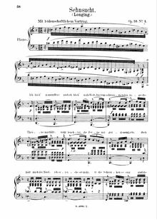 Partition Op.51 Nos.1, 2 et 3, Transcriptions of chansons by Robert Schumann