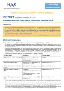 VICTOZA - Synthèse d avis VICTOZA - CT7136