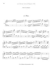 Partition , Duo, Pièces d orgue, Livre d orgue, Dornel, Antoine par Antoine Dornel