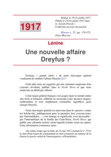 Une nouvelle affaire Dreyfus ?