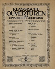 Partition couverture couleur, Euryanthe, Grosse heroisch-romantische Oper in drei Akten