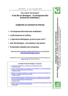 10 entreprises Bio - Il fait Bio en Bretagne : 10 entreprises Bio ...