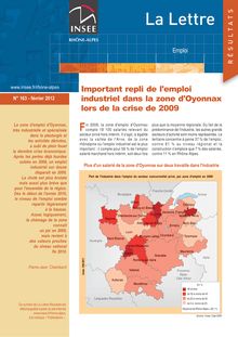 Important repli de l emploi industriel dans la zone d Oyonnax lors de la crise de 2009