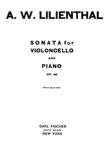 Partition Complete partition de violoncelle, violoncelle Sonata