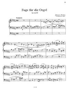 Partition complète (lower resolution), Fugue, A♭ minor