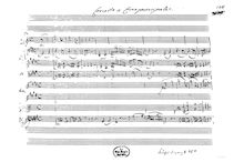 Partition complète (fragment of one mouvement), cor Concerto par Wolfgang Amadeus Mozart