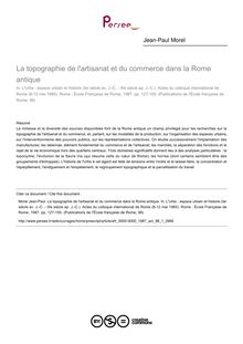 La topographie de l artisanat et du commerce dans la Rome antique - article ; n°1 ; vol.98, pg 127-155