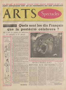 ARTS N° 592 du 07 novembre 1956