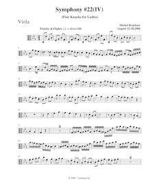Partition altos, Symphony No.22, C minor, Rondeau, Michel par Michel Rondeau