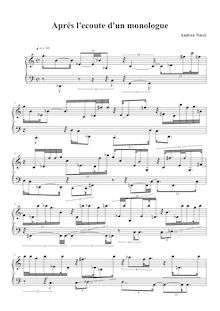 Partition complète, 4 Piano pièces, Nacci, Andrea Antonello