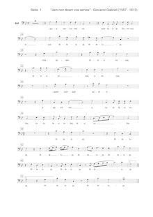Partition Ch. 2 - basse, Sacrae symphoniae, Gabrieli, Giovanni