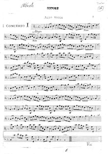 Partition viole de gambe, 12 Sinfonie a 4, XII sinfonie a quattro. Due violine, alto, organo e violoncello