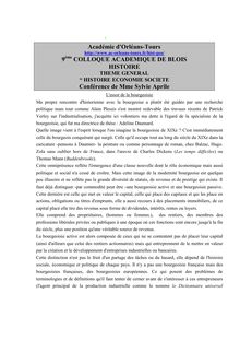 Académie d Orléans-Tours 9 COLLOQUE ACADEMIQUE DE BLOIS HISTOIRE ...