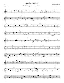 Partition viole de basse, octave aigu clef, Gradualia I, Byrd, William
