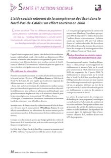 Bilan socio-économique 2006 - Santé et action sociale : L aide sociale relevant de la compétence de l État dans leNord-Pas-de-Calais : un effort soutenu en 2006