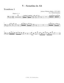 Partition Trombone 1, Little Baroque , Rondeau, Michel par Michel Rondeau