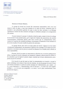 La lettre de chanteguet à Valls, Page 1