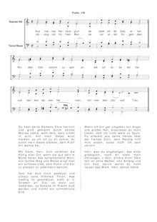 Partition Ps.138: Aus meines Herzens Grunde vorwärts, SWV 243, Becker Psalter, Op.5