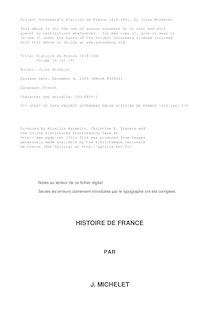 Histoire de France 1618