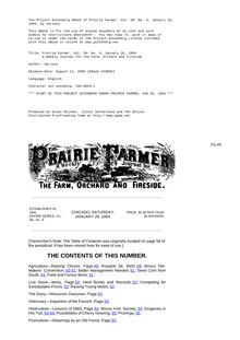 Prairie Farmer, Vol. 56: No. 4, January 26, 1884 - A Weekly Journal for the Farm, Orchard and Fireside